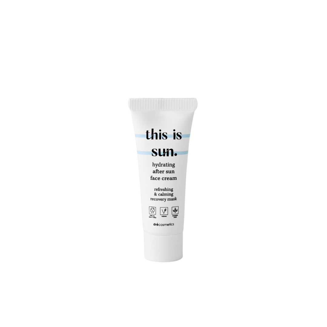 This is sun aftersun face cream travel 5ml