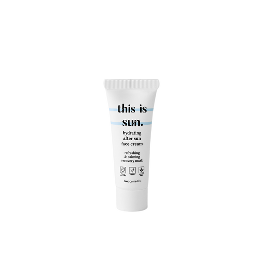 This is sun aftersun face cream travel 5ml
