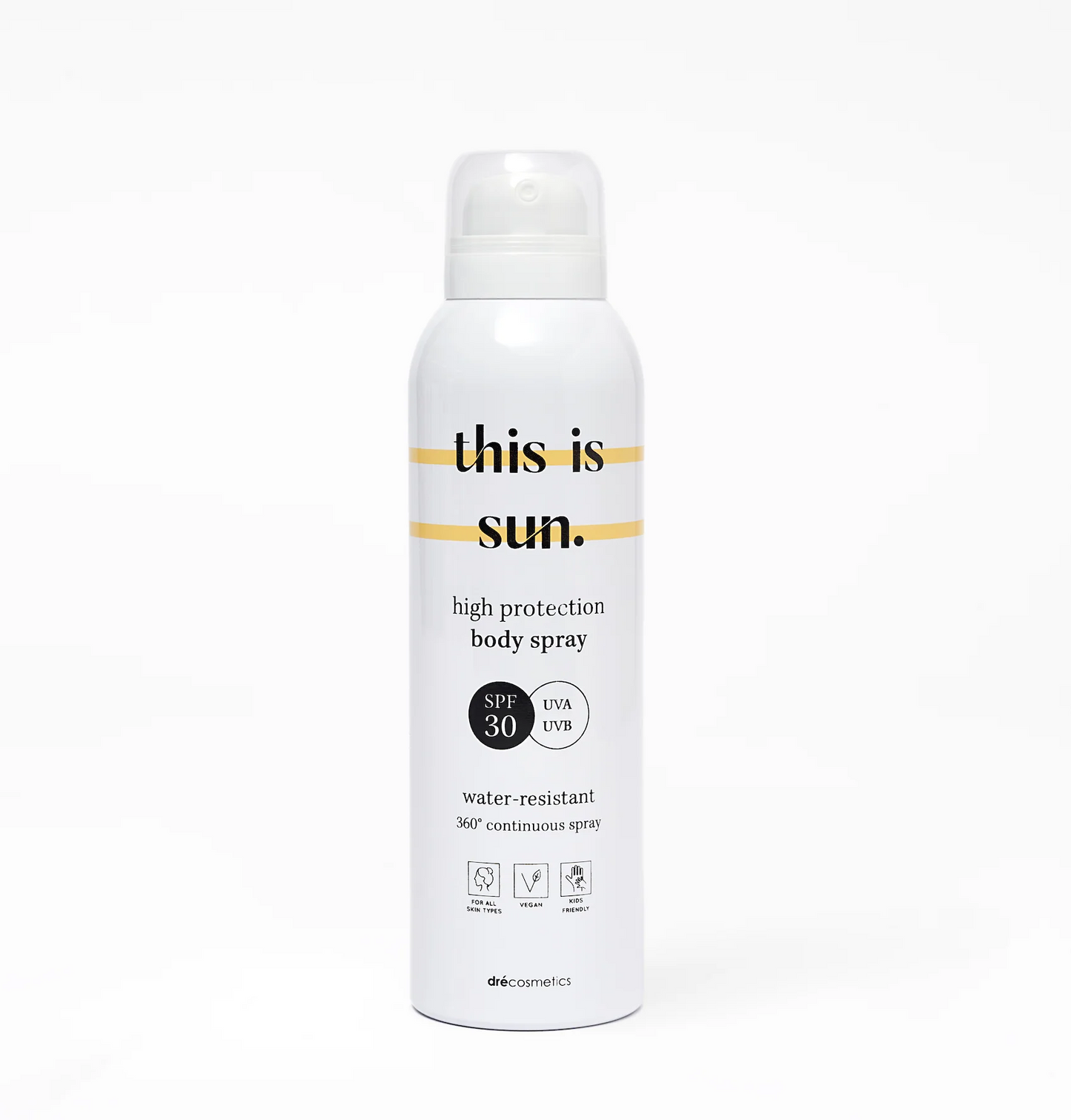 This is sun body spray SPF30 150ml