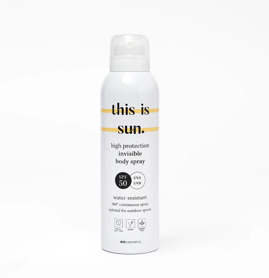 This is sun body spray invisible SPF50 150ml