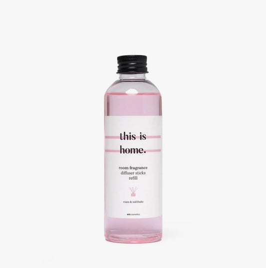 This is home navulling geurstokjes roses & red fruits 200ml